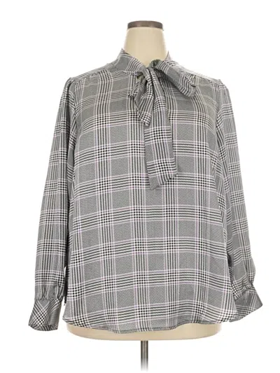 Pre-owned Torrid Long Sleeve Blouse In Gray