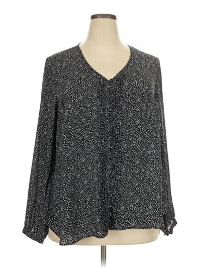 Pre-owned Torrid Long Sleeve Blouse In Gray