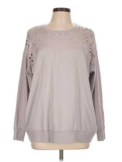 Pre-owned Torrid Long Sleeve Blouse In Gray
