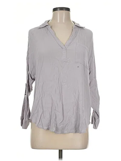 Pre-owned Torrid Long Sleeve Blouse In Gray