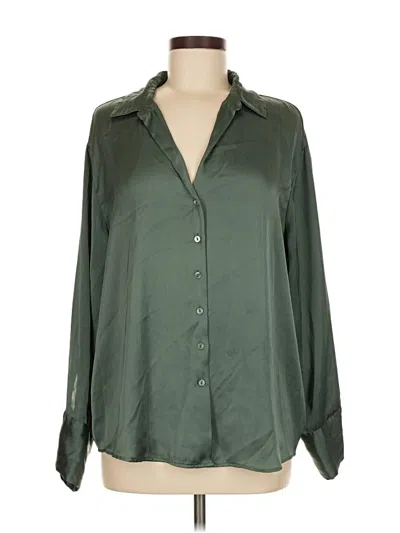 Pre-owned Torrid Long Sleeve Blouse In Green