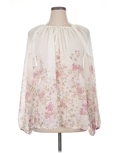 Pre-owned Torrid Long Sleeve Blouse In Ivory