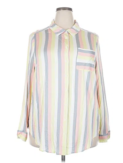 Pre-owned Torrid Long Sleeve Blouse In Ivory