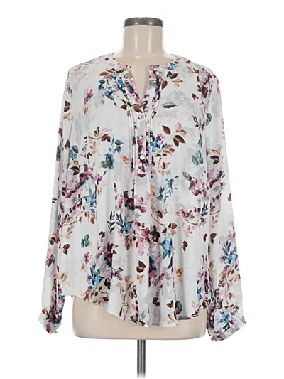 Pre-owned Torrid Long Sleeve Blouse In Ivory