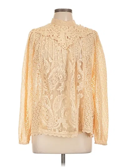 Pre-owned Torrid Long Sleeve Blouse In Ivory
