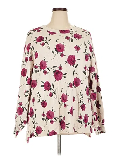 Pre-owned Torrid Long Sleeve Blouse In Ivory