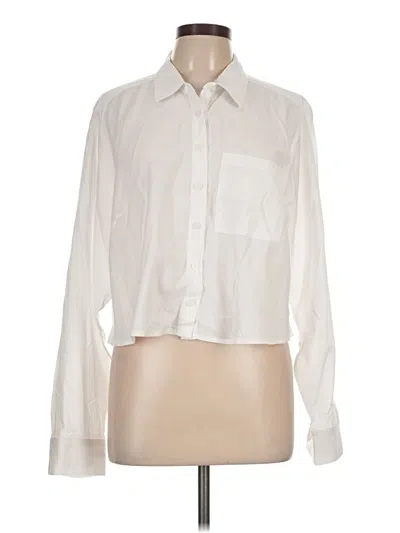 Pre-owned Torrid Long Sleeve Blouse In Ivory
