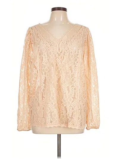 Torrid Long Sleeve Blouse In Ivory