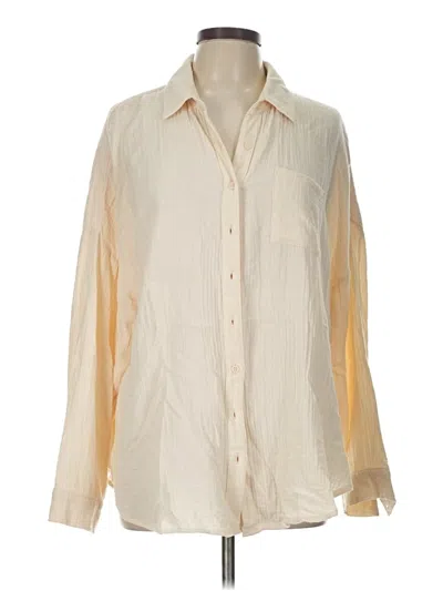 Pre-owned Torrid Long Sleeve Blouse In Ivory