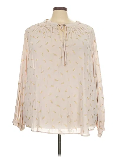Pre-owned Torrid Long Sleeve Blouse In Ivory