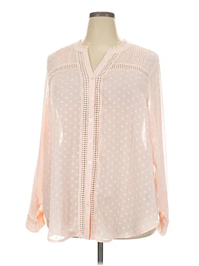 Torrid Long Sleeve Blouse In Ivory