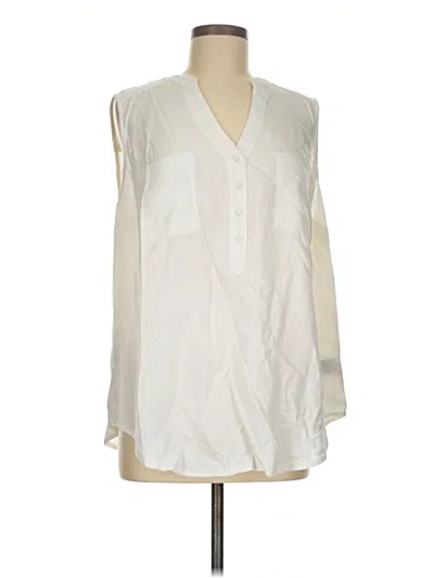 Pre-owned Torrid Long Sleeve Blouse In Ivory