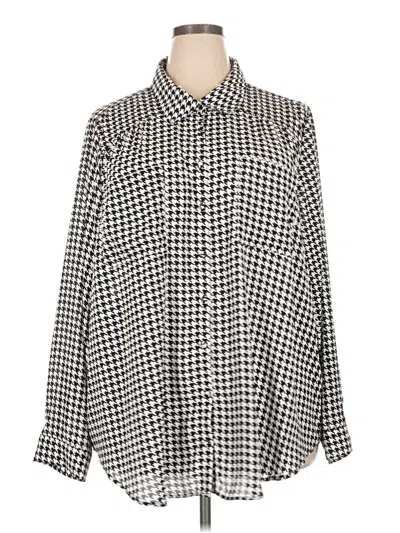 Torrid Long Sleeve Blouse In Multi