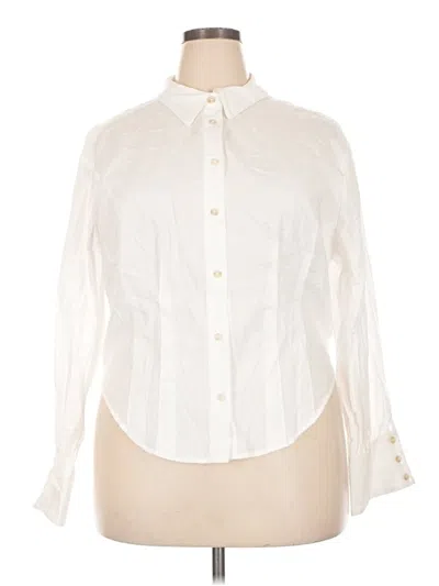 Torrid Long Sleeve Blouse In Neutral