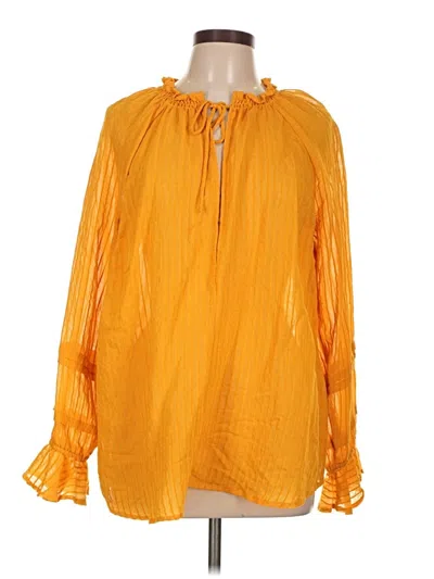 Pre-owned Torrid Long Sleeve Blouse In Orange
