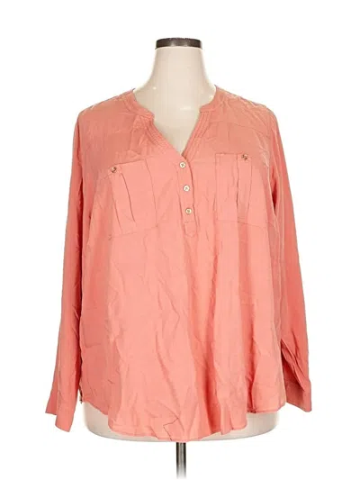Pre-owned Torrid Long Sleeve Blouse In Orange