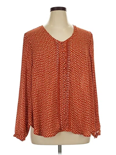 Pre-owned Torrid Long Sleeve Blouse In Orange