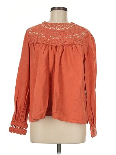 Pre-owned Torrid Long Sleeve Blouse In Orange
