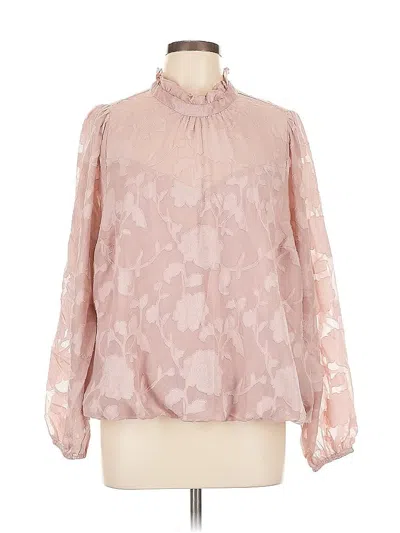 Pre-owned Torrid Long Sleeve Blouse In Pink