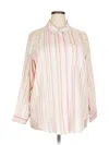 Torrid Long Sleeve Blouse In Pink