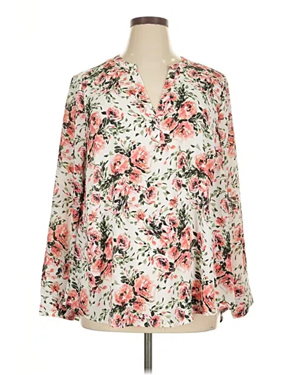 Pre-owned Torrid Long Sleeve Blouse In Pink