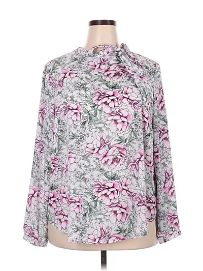 Pre-owned Torrid Long Sleeve Blouse In Pink