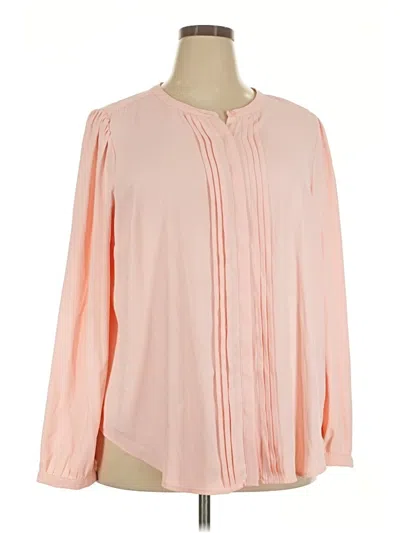 Pre-owned Torrid Long Sleeve Blouse In Pink