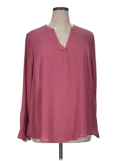 Pre-owned Torrid Long Sleeve Blouse In Pink