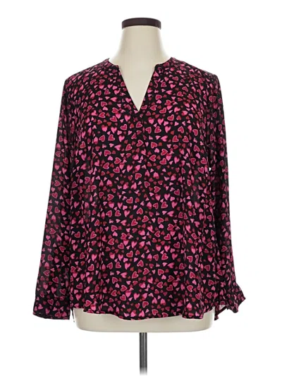 Pre-owned Torrid Long Sleeve Blouse In Pink