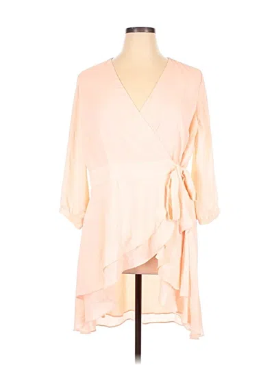 Pre-owned Torrid Long Sleeve Blouse In Pink