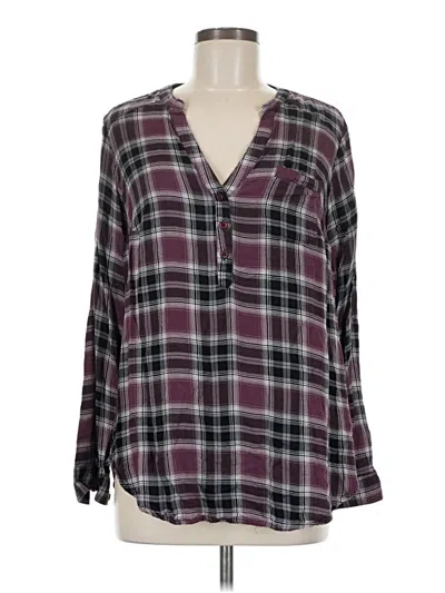 Pre-owned Torrid Long Sleeve Blouse In Purple