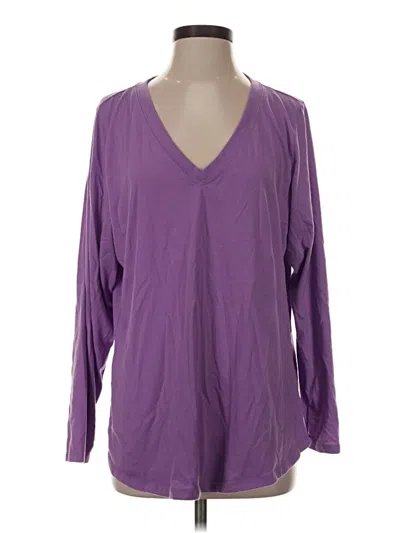 Pre-owned Torrid Long Sleeve Blouse In Purple