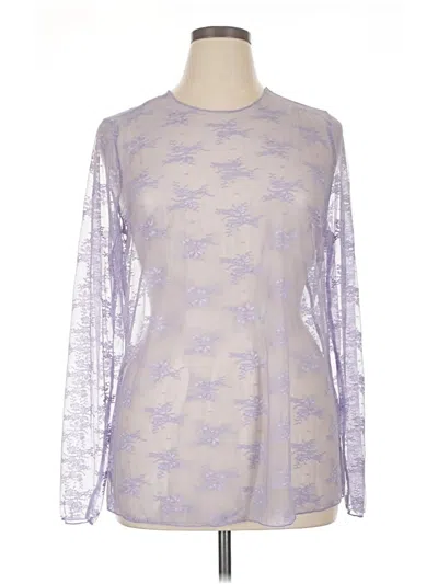 Pre-owned Torrid Long Sleeve Blouse In Purple