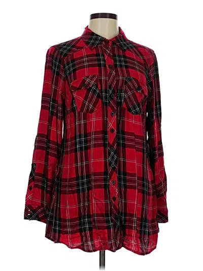 Pre-owned Torrid Long Sleeve Blouse In Red