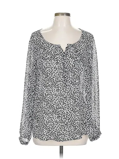 Pre-owned Torrid Long Sleeve Blouse In Silver