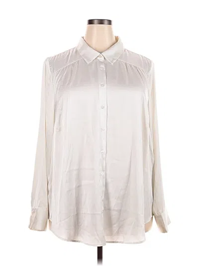 Pre-owned Torrid Long Sleeve Blouse In Silver