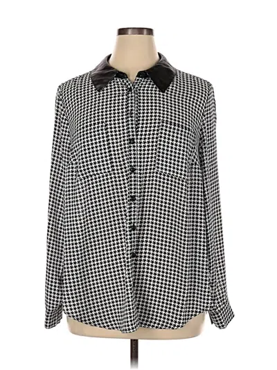 Pre-owned Torrid Long Sleeve Blouse In Silver