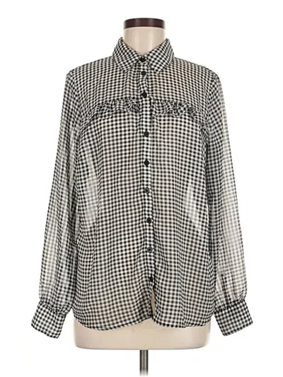 Pre-owned Torrid Long Sleeve Blouse In Silver