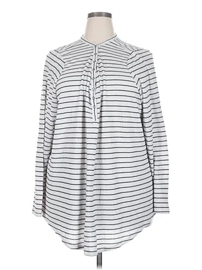 Pre-owned Torrid Long Sleeve Blouse In Silver