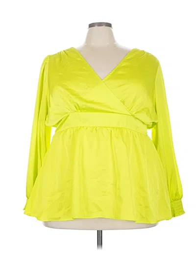 Pre-owned Torrid Long Sleeve Blouse In Yellow