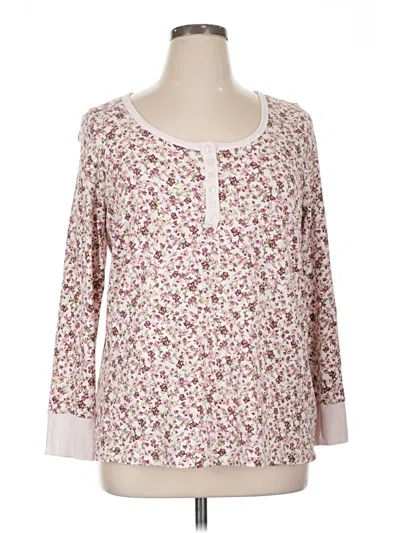 Pre-owned Torrid Long Sleeve Henley Shirt In Pink