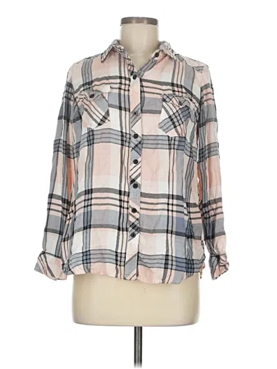 Pre-owned Torrid Long Sleeve Polo Shirt In Brown