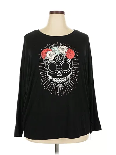 Pre-owned Torrid Long Sleeve T-shirt In Black