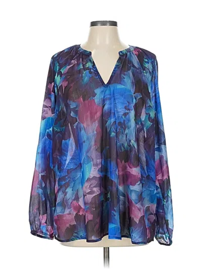 Pre-owned Torrid Long Sleeve T-shirt In Blue