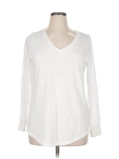 Pre-owned Torrid Long Sleeve T-shirt In White