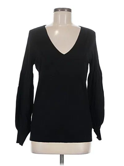 Pre-owned Torrid Long Sleeve Top Black V-neck Tops