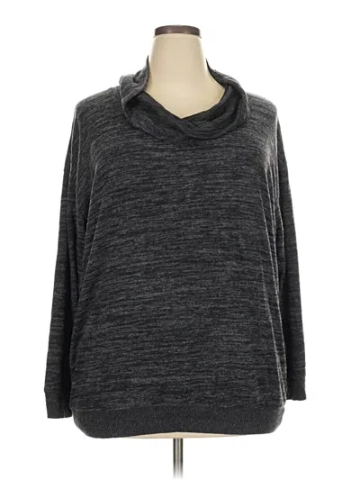 Pre-owned Torrid Long Sleeve Top Gray Cowl Neck Tops