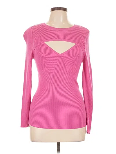 Pre-owned Torrid Long Sleeve Top Pink Keyhole Neckline Tops