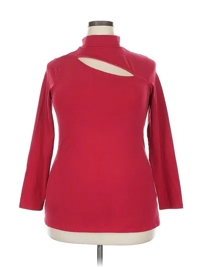 Pre-owned Torrid Long Sleeve Top Red Turtleneck Tops