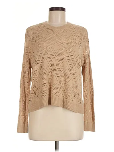 Pre-owned Torrid Long Sleeve Top Tan Mock Neckline Tops